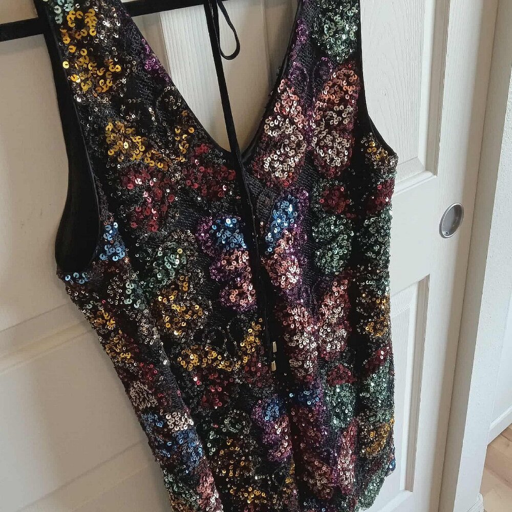 Free People Multicolor Sequin Mini Dress - Picture 5 of 9